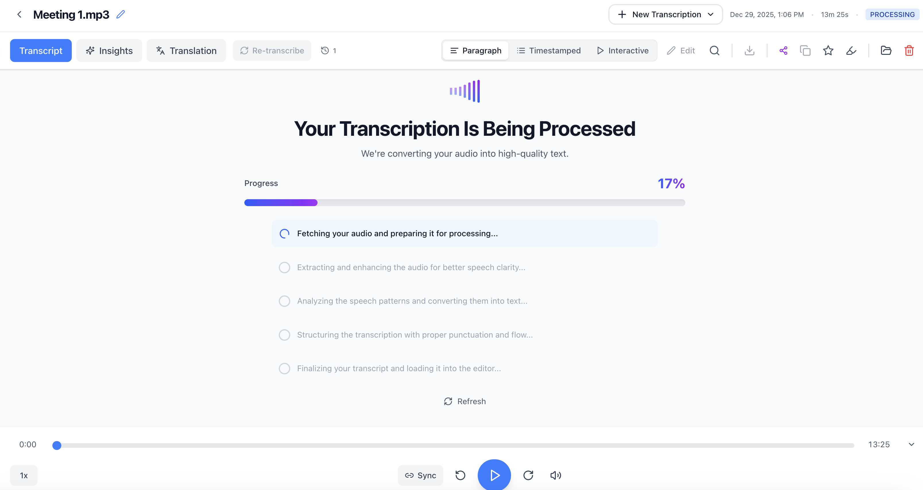 Automated transcription with speaker identification